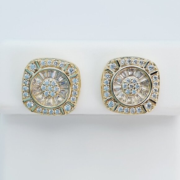 925 Sterling Silver Cubic Zirconia Earrings, U19254797 - Picture 1 of 11